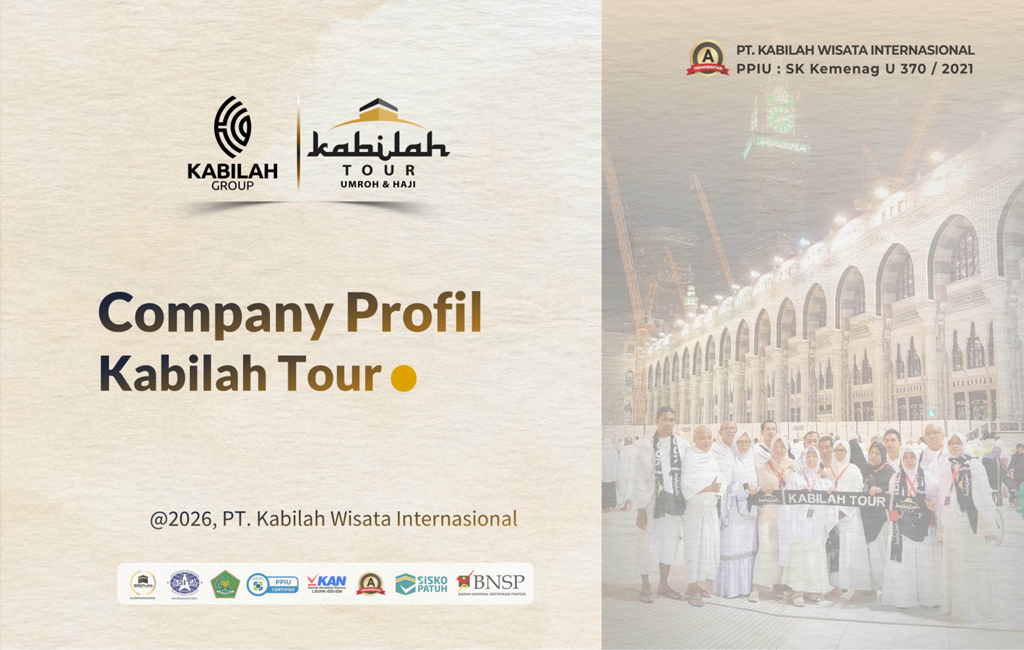 Company Profile Kabilah Tour — Slide 1