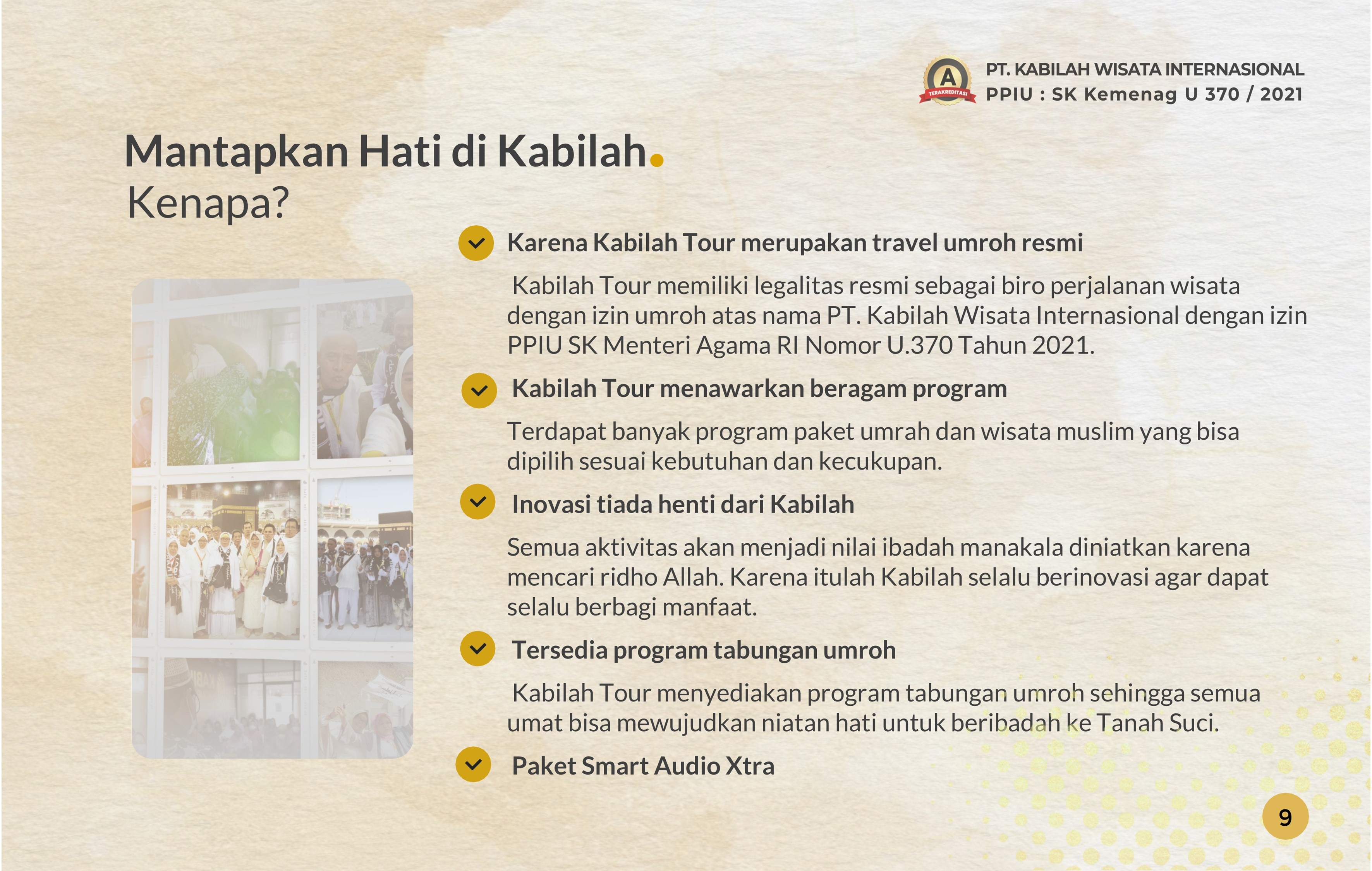 Company Profile Kabilah Tour — Slide 10