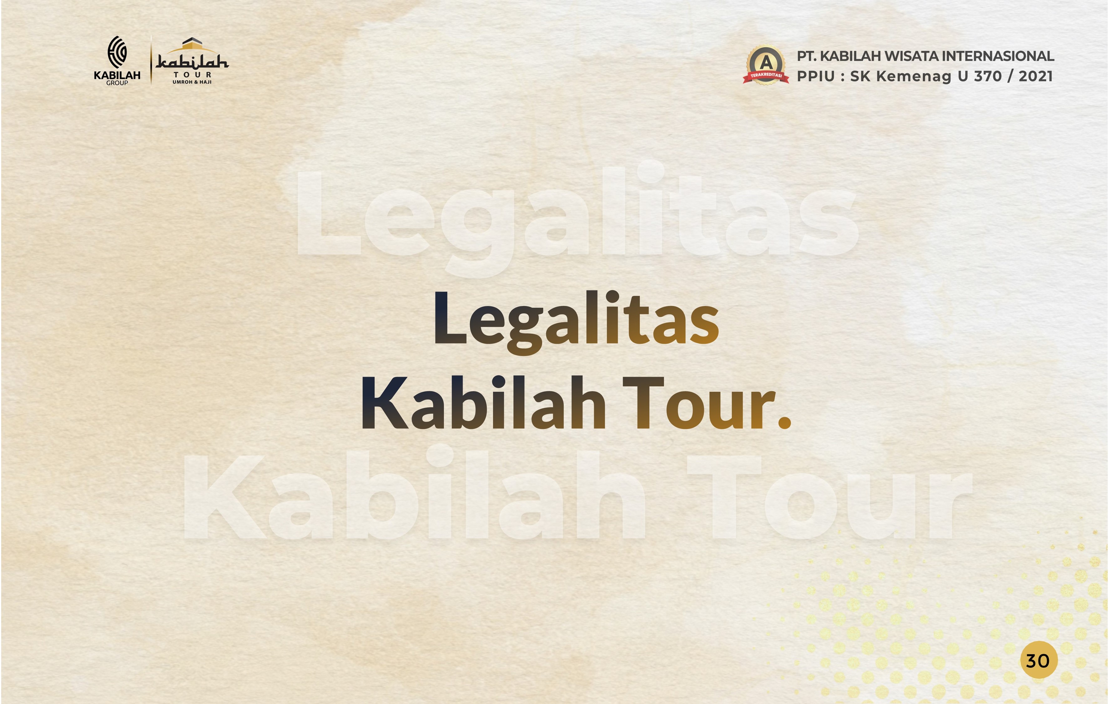 Company Profile Kabilah Tour — Slide 32